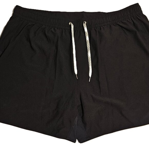 Vuori Men's Course Run Shorts V376 Black XXL Hidden Pockets Liner Athletic Fit - Picture 1 of 15